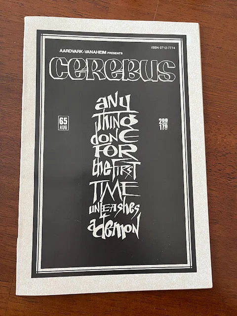 Cerebus # 65 Fine/Vf Dave Sim Aardvark-Vanaheim 1984