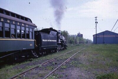 BR&W BLACK RIVER & WESTERN Railroad Steam Locomotive 1966 Original Photo Slide