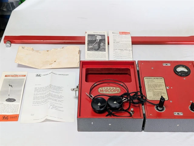 RARE FISHER M-SCOPE Metal Detector Model T-30 w/ Wooden Box MS33 $179.99 - PicClick RARE FISHER M-SCOPE Metal Detector Model T-30 w/ Wooden Box MS33 $179.99 - PicClick
