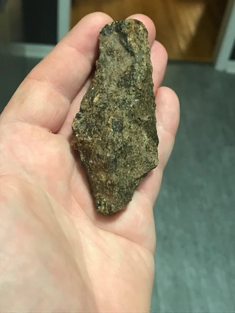 Incised Pre-Clovis Cinmar Biface Type Blade With Remnants of Red Ochre!