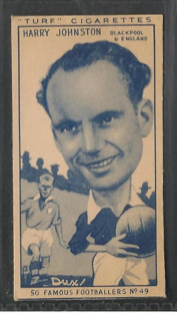 CARRERAS (TURF), FAMOUS Footballers, HARRY JOHNSTON, BLACKPOOL, No.49