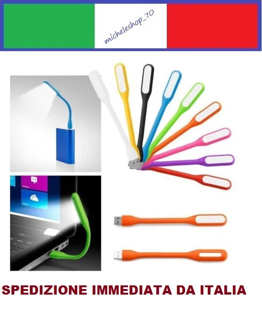 LUCE LED USB flessibile mini lampada per portatile notebook PC lettura