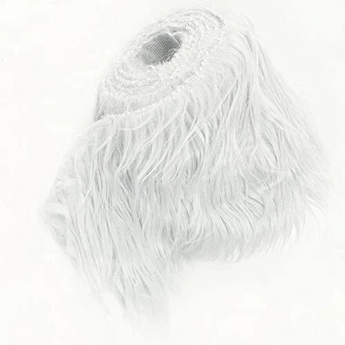 Eovea- Shaggy Faux Fur Roll - Acrylic Fabric 7" X 60" Inches Artificial Strip