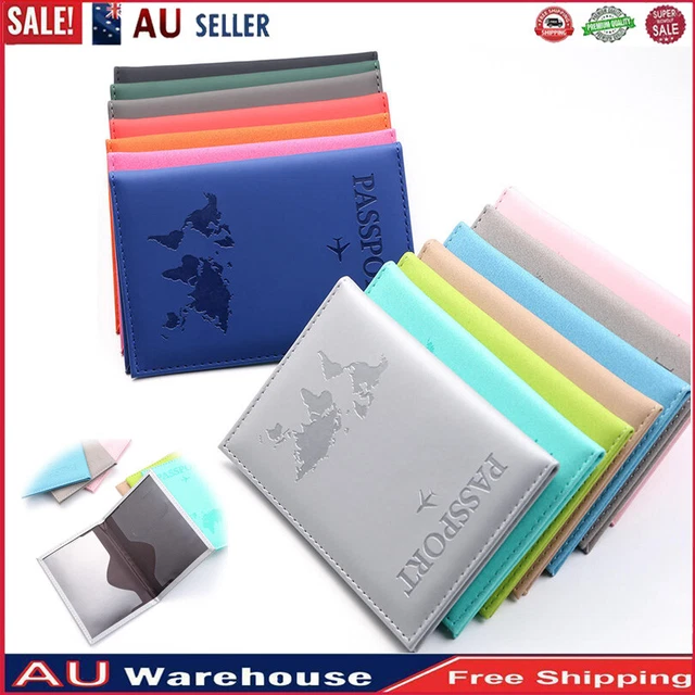 Passport Travel Leather Organizer holder RFID card Case Protector Cover Wallet