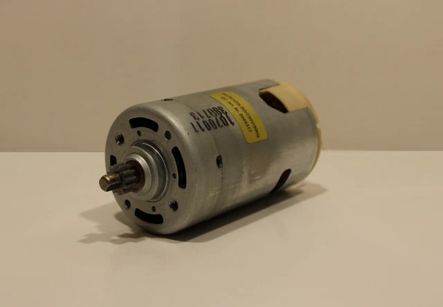 Johnson Electric 12V DC Motor - 12000 RPM, 3.17mm (1/8") Splined Shaft, Model 63731