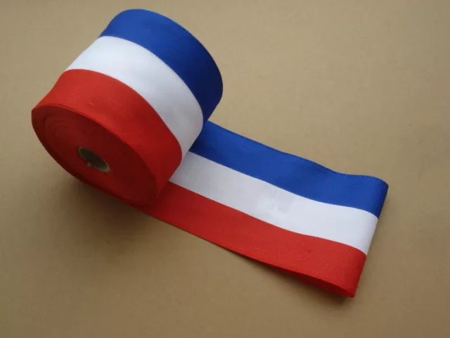 Ruban En Tissu - Non Spécifié - 25mm - Tricolore Bleu, Blanc, Rouge - Foto 6