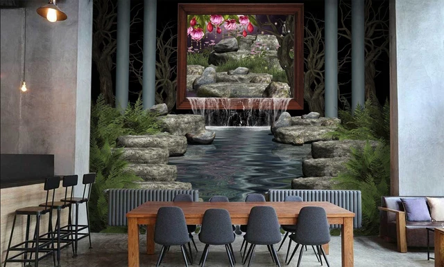 3D STONE POOL 021 Wallpaper Mural Paper Wall Print Indoor Murals CA ...
