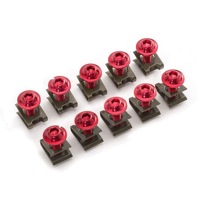 Universal CNC Sportbike Fairing Body Bolt Kit Screw Speed Fastener Clip Nut