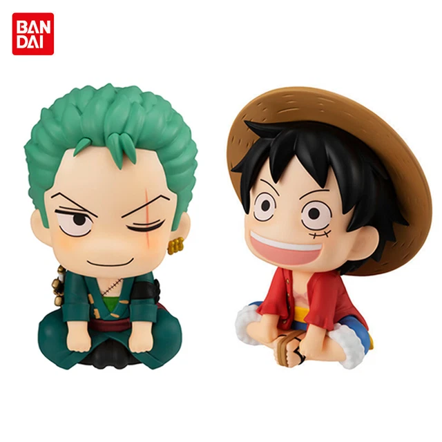 FIGURINE ONE PIECE Monkey D Luffy Roronoa Zoro Kawaii, 7cm, décoration