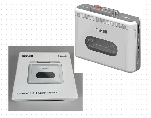 新品　maxell MXCP-P100 ホワイト MXCP-P100WH MXCP-P100 ホワイトmaxell 新品 ステレオカセットプレーヤー