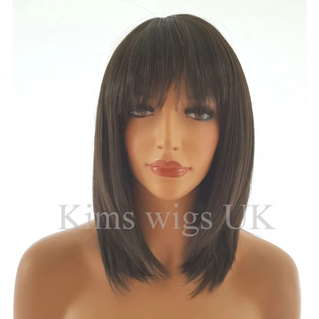 Perruque Femme Carré Lisse - Brun Foncé 25cm - WIG ME UP MA017-2T33 - Neuf Avec Étiquettes