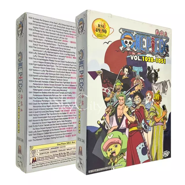 One Piece Episode 1028-1051 Box 34 DVD [English Sub] [Fast Ship]