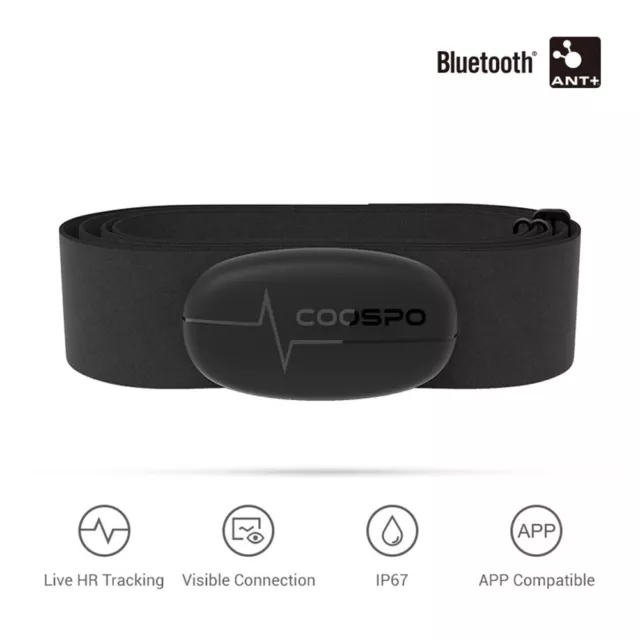 Coospo Heart Rate Monitor Smart LAB HRM W ANT+ BLE 4 0 IP67 Waterproof