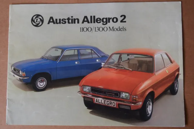 Austin Allegro 2  1100  & 1300 UK Sales Brochure 1975