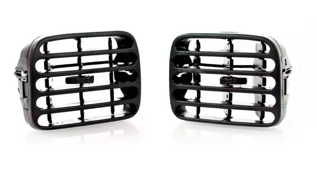 RENAULT CLIO II (1998-2001) 2 GRILLE de VENTILATION panneau central Noir SET