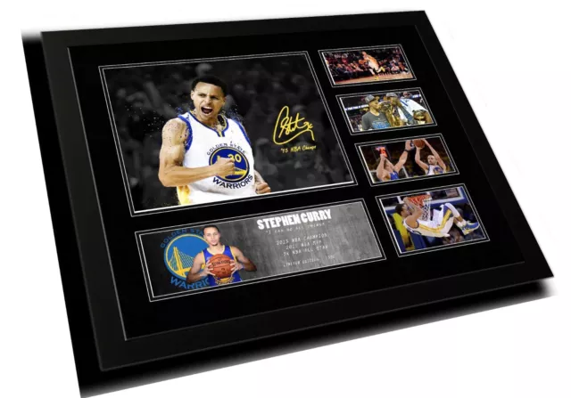 Stephen Curry Nba Mvp Golden State Signed Limited Edition Framed Memorabilia 2