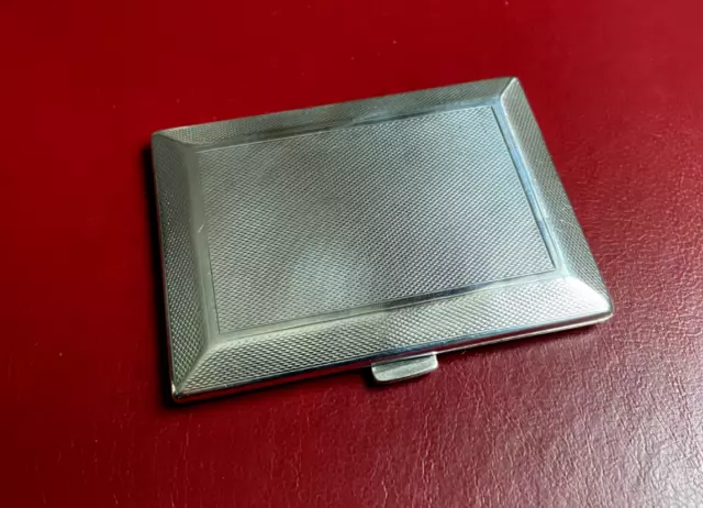 Antique Art Deco Solid Silver Cigarette Case Chester 1925 ASPREY