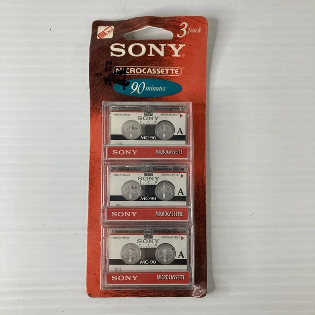 3-Pack Sony Micro Cassettes 90 Minute  New