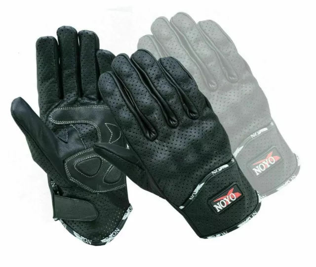 Swift Best Summer Motorcycle Motorbike Gloves Leather Knuckle Protection Mesh UK