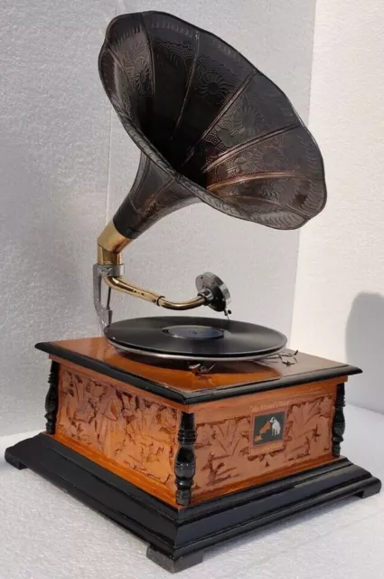 HMV Gramophone Phonograph Working Antique Audio ,win-up record players, Vintage