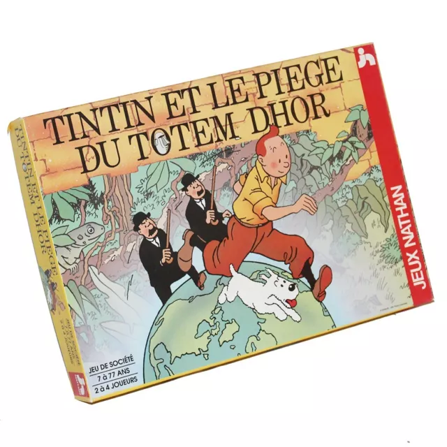 Jeu de société vintage Tintin et le piège du Totem Dhor ( 1991 ) Jeux Nathan