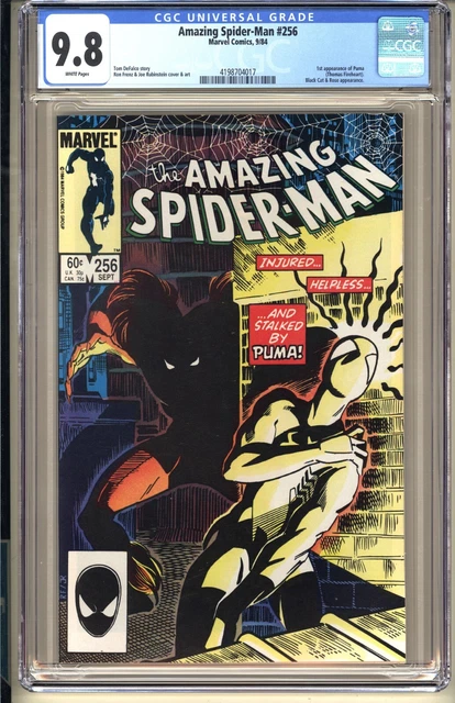 Amazing Spider-Man #256  CGC 9.8 WP NM/MT  Marvel Comics 1984 1st app PUMA v1