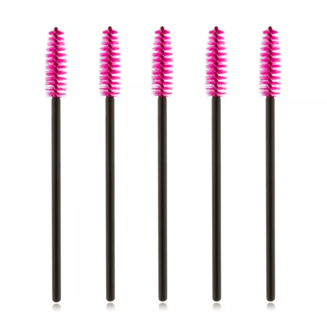 50x Wimpernbürstchen Pink Rosa Mascarabürstchen Augenbrauenbürste Wimpernbürste