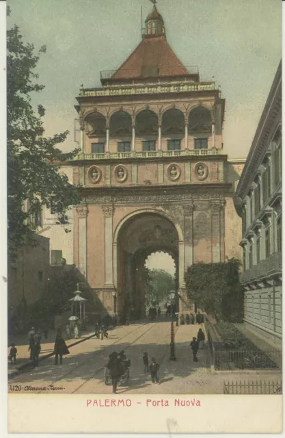 Palermo -Porta Nuova Animata -Alterocca 4120 Cartolina