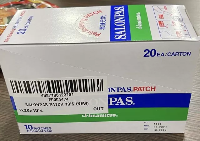 Salonpas Pain Relieving Patch 240 Patches Made in Vietnam exp: 2025 2