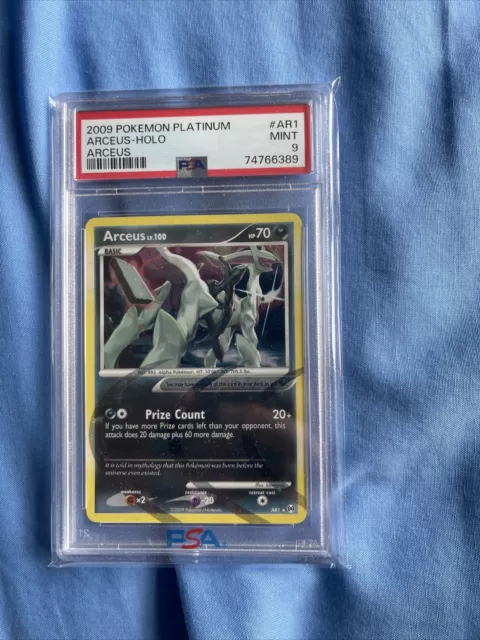 PSA 8 Arceus #AR1 Holo Platinum Arceus Pokemon Card 2009