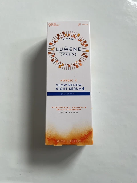 Lumene Nacht Serum Nordic-C Glow Renew mit Vitamin C 30ml Anti Aging Neu