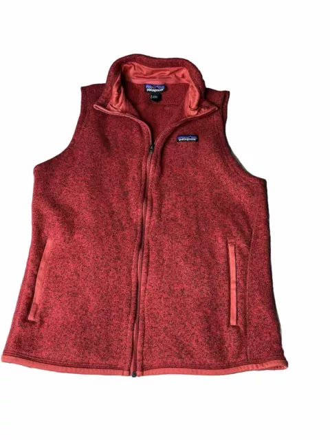 Patagonia Women Large Red Better Sweater Vest