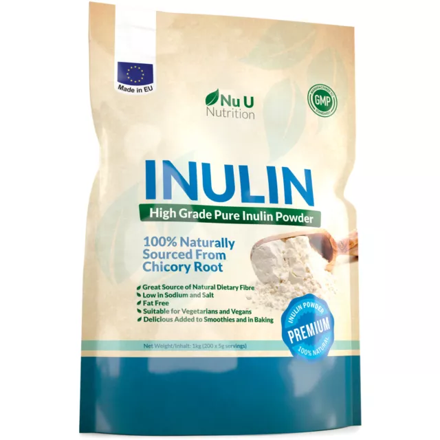 Inulin Prebiotic Fibre Powder 1kg from all Natural Chicory best quality