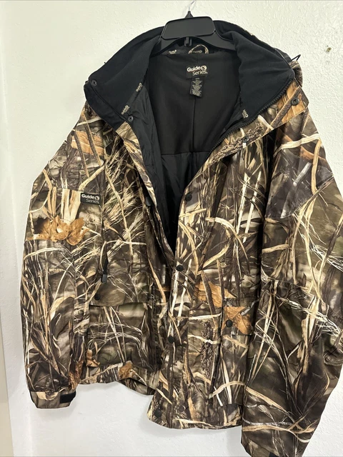 GANDER MOUNTAIN JACKET Mens GUIDE SERIES TecH2O Waterproof Hooded Rain Coat 2XL 29.99 PicClick