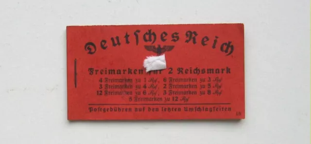 DR Deutsches Reich Markenheftchen MH 39 von 1940 postfrisch siehe Beschreibung