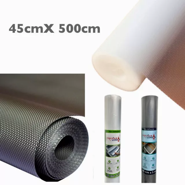 Bulk Roll - 45cm x 500cm Flexible Transparent Waterproof Drawer Shelf Liner  Mat