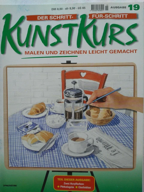 Ausgabe 19, Der Schritt-für-Schritt Kunstkurs, Malen und Zeichnen leicht gemacht