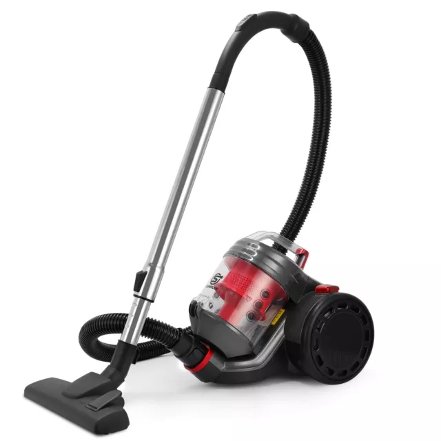 Superlex Cylinder Vacuum Cleaner Hoover Bagless Lightweight Compact Vac 700W 2L