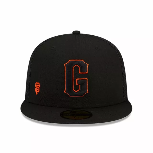 New Era Cap San Francisco Giantsmlb Batting Practice 59Fifty Mesh Trucker Black