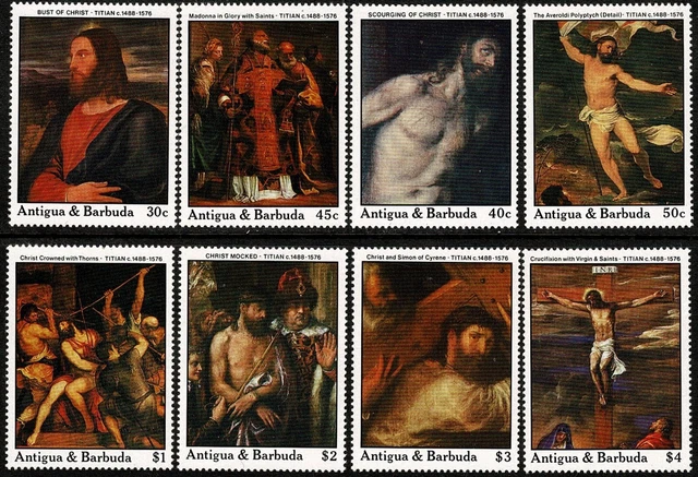 1988 500th Anniversary of Birth of Titian Set of 8 SG 1181/8 VF NHM From My Coln