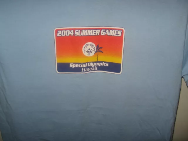 Special Olympics 2004 Summer Games Hawaii USA Aloha Hawaiian Team T-shirt petit 2