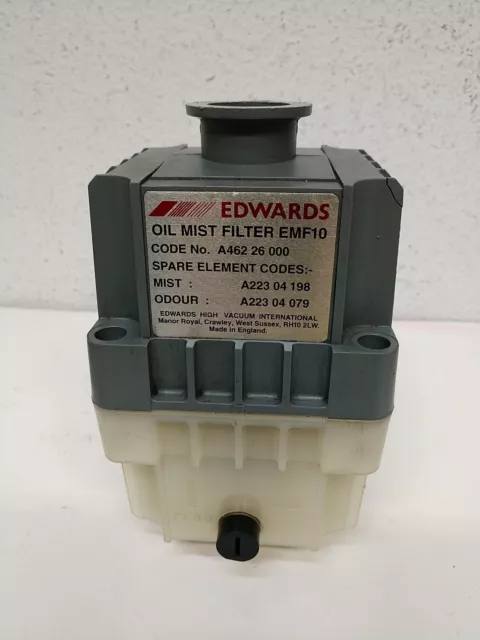 Edwards EMF10 Oil Mist Filter for RV3 RV5 RV8 Vacuum Pumps A462-26-000