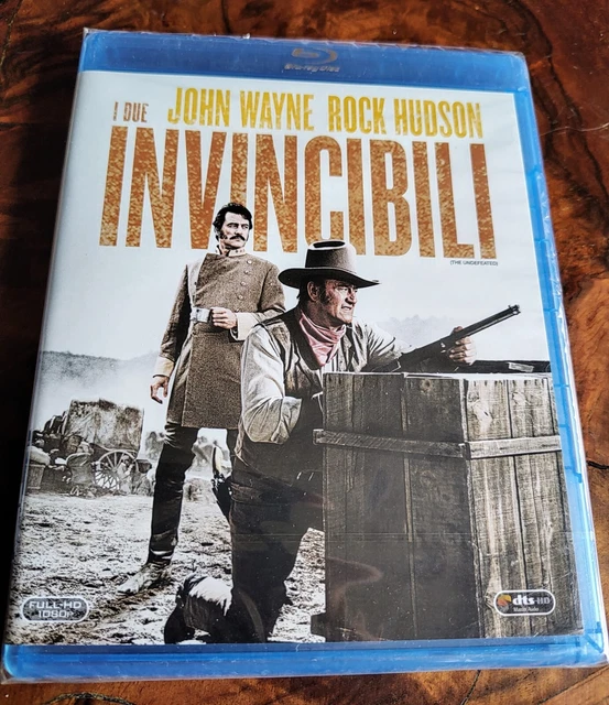 I DUE INVINCIBILI Blu Ray Western John Wayne Rock Hudson Oop Sigillato