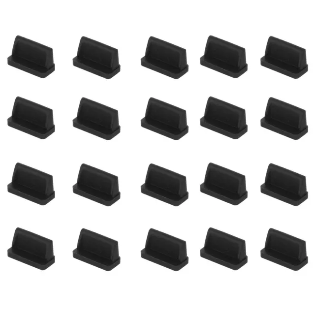 20PCS Black Usb Port Cover USB Cover Port Cover Usb Plug USB Port Cover