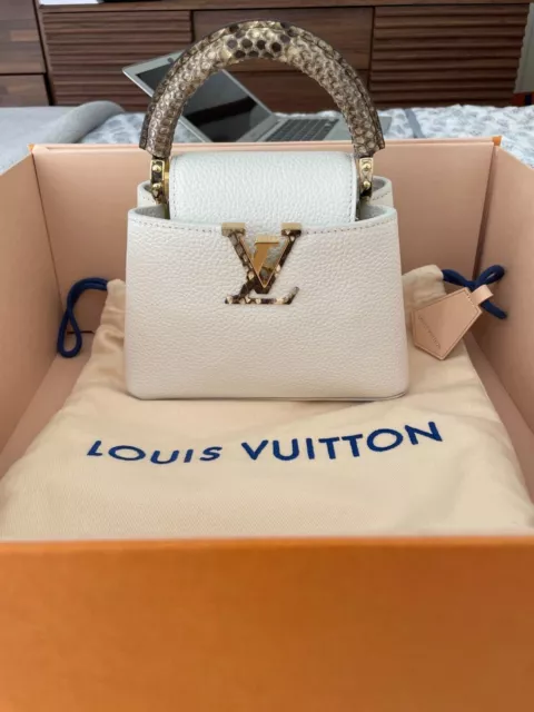 Ultra VIP Limited Louis Vuitton Ombre Lizard Capucines Mini cream ivory