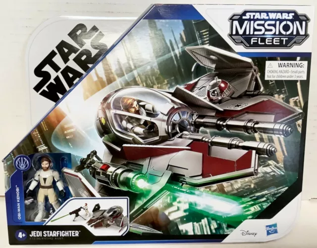 NEW Hasbro Star Wars Mission Fleet Stellar Class OBI-WAN KENOBI JEDI STARFIGHTER