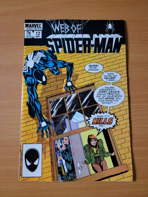 Web of Spider-Man #12 Direct Market Edition ~ NEAR MINT NM ~ 1986 Marvel Comics
