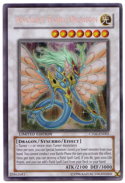 YUGIOH • Ancient Fairy Dragon Antico Drago Fatato SECRET RARE CT06-EN002 NM