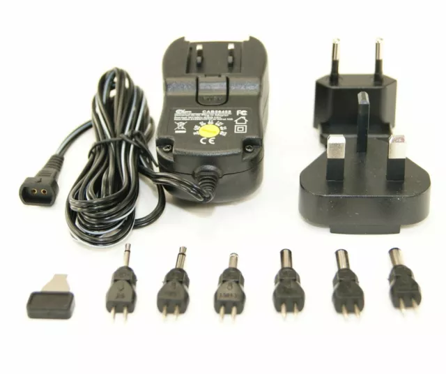 1000mA AC DC Universal Mains Plug Power Supply Charger Adapter 12V