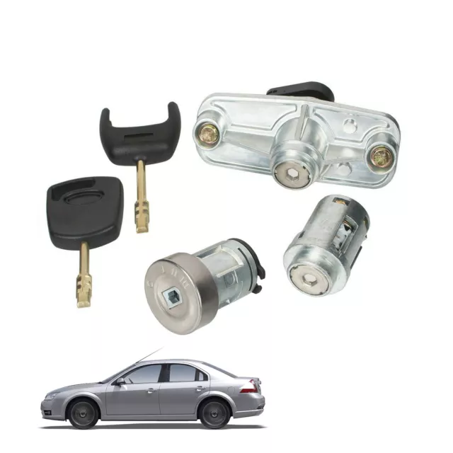 Serrure Barillet Porte et Coffre + Bloque Volant compatible FORD MONDEO 3 2